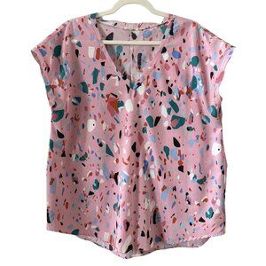 JODIFL Multicolor Abstract Blouse - Size L